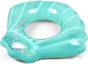 Portable Shell Shape Swimming Ring, Inflatable Swim Ring with Sequins, Swim Tube Summer Water Toy Thickened Inflatable Pool Float Inflatable LWX