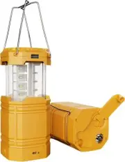 3000 Large Capacity Hand Crank Solar Camping Lantern, Portable Ultra Bright LED