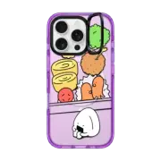 iPhone 16 Pro Impact Ring Stand Case MagSafe Compatible Onigiri Lonely Bento by FURIIRAKUN