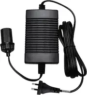 Koolatron 220 Volt AC to 12 Volt DC Power Adapter w/Circuit Breaker, 12V 5A DC Power Converter, Black, 1.8 m Cord for Portable Devices, Compressor, Car Fridge, and More