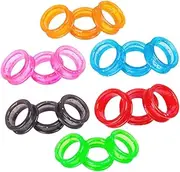 18pcs Scissors Silicone Ring Salon Scissor Parts Reusable Mat Dog Breed Razor Clipper Ingrown Nail Grinders Curler Machine Glove Finger Tubes Scissor Finger Guards Extra Silica Gel