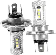 COMPUKAS 2pcs H4 80w Led Car Lights Daytime Running Lights Head Lamps Fog Lamp Auto Headlamps 16smd Safe Driving