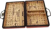 ERINGOGO Box Mahjong Box Play Mahjong Retro Cards Boxes Display Card Game Gong Dominoes Vintage Decor Bingo Game Rack Vintage Decor Storage Boxes Wooden Container Wooden Red