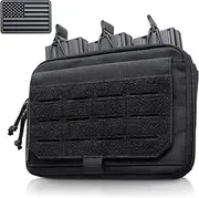 Molle Admin Pouch of Kangaroo Style, Tactical Utility Tool Pouch with Mag/Zipper Strip Insert Modular EDC Medical Bag Organizer Attachment Patch Included