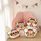 AU Double Sided Sofa Cushion Fat Tiger Shaped Decoration Plush Toy Pillow