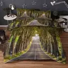 Asphalt Road Path 3D Printing Duvet Quilt Doona Covers Pillow Case Bedding Sets
