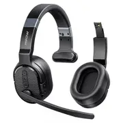 Removable Trucker Driver Headphone Over Ear Wireless Bluetooth Headset Mic