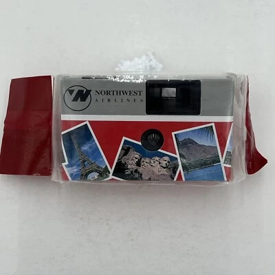 Vintage Northwest Airline Promotional Disposable Camera 35mm 24 Exposure