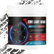 Tire Black Wax 100g Waxing Tire Coating Car Wheel Tyre Waxing Paste Care Wax