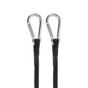 2Pcs Bungee Cord with Hooks 60" Rubber Bungee Cords for Outdoor, Black