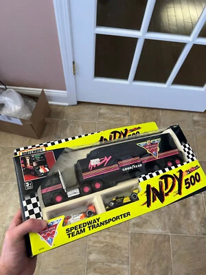 matchbox indy 500 speedway team transporter goodyear