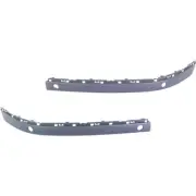 New Set of 2 Bumper Face Bar Guards Front Driver & Passenger Side Chrome Pair (for: BMW)