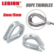 Steel Rope Thimble Loops Eyelets to Swage Wire Rope Cable 6MM 8MM