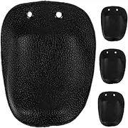 SEWACC 4pcs Durable Cowhide Leather Metatarsal Guards for Work Boots Ergonomic Toe Impact Protection Unisex Safety Footwear for Welding Construction and Heavy Duty Use