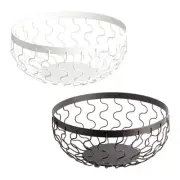 Metal Wire Fruit Basket Storage Organizer Decorative Stand for Home Bread