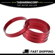 Universal Piece of 4 Car Hub Centric Rings OD 67.1mm to ID 66.1mm Hub Centric