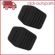 2pcs Brake Clutch Pedal Rubber Pedal Cover Black Fits Ford Focus Mondeo Transmit (for: Ford)