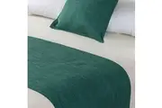 Linen Look Teal Bed Runner by Jason