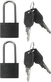 VALICLUD 4 Sets Mini Padlocks Set Luggage Locks with Key Backpack Locks Small Padlock Keys for Travel Safety