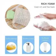 Sisal Soap Saver Bag Net Mesh Exfoliator Foaming Pouch Eco-Friendly R8J5