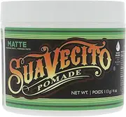 [Suavecito] Pomade Matte (Shine-Free) Formula, Medium Hold Hair Pomade For Men, Low Shine Matte Hair Paste For Natural Texture Hairstyles, 4oz/113g