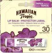 HAWAIIAN TROPIC Lip Balm Sunscreen .14oz SPF30 Chapped Tropical Flavor Chapstick