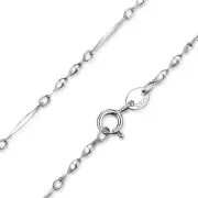 Link Chain Necklace - 925 Sterling Silver - Womens Twisted Chain