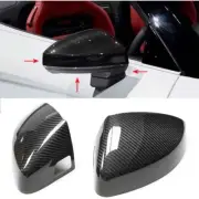 Dry Carbon Fiber Add-on Side Mirror Cover for Audi TT R8 16+ w/ Lane Assist