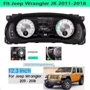12.3 INCH Digital Instrument Cluster For JEEP Wrangler JK Speedometer Dashboard