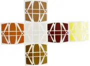 Replacement stickers for you Rubiks´s cube HexaminX range Gold