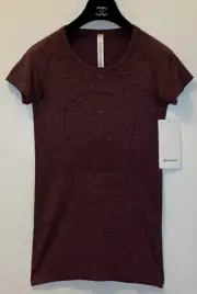 NWT SOLD-OUT RECENT Lululemon Swiftly Purple Sz 6 Dark Adobe Misty Merlot-Short