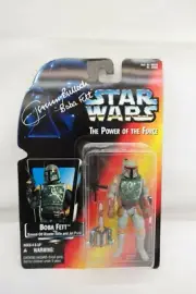 Jeremy Bulloch signed Boba Fett Half Circles Star Wars POTF Kenner 1995 TY