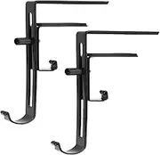 Generic 2 Adjustable Christmas Stocking Holders for Fireplace Mantels, Wreath Hooks for Wall Decor, Party Ornaments, Hanging