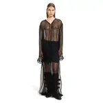 [ANN DEMEULEMEESTER] Matleen X-Long Kaftan Dress Black