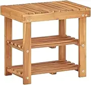 Shoe Rack 50x32x45 cm Solid Acacia Wood Shoe Storage