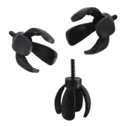 3 Pieces 4-Prong Golf Ball Pick Up Retriever Grabbers Black Saver Claw Sucker...