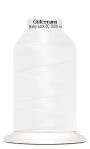 Gutermann Bulky Lock 80 Overlocker Thread 1000m White - each