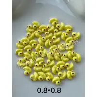 在飛比找蝦皮購物優惠-實色 黃色 小鴨 50隻 美甲 耳環 髮夾 樹脂貼片 手機殼