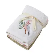 3pc Pilbeam Living Galah Face Washer Bath/Home Soft Cloth Hand Towel Set Cotton
