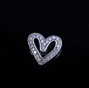 AUTHENTIC Pandora Sparkling Freehand Heart Charm 798692C01 NEW