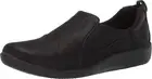Clarks Women's Cloudsteppers Sillian Paz Flats Shoes, Black Size 8M