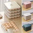 Egg Tray Egg Container Large-capacity Egg Tray Storage Box with for Refrigerator