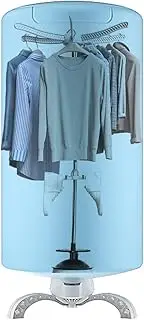 Electric Clothes Dryer, Portable Dryer Machine, Foldable Heated Clothes Airer, Detachable Fast Drying with Cover, Rack Holds 15Kg, Wardrobe Hanger Electric Vented Hot Air Drier