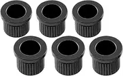 Musiclily Ultra 5/16 Inch 8.3mm Full Solid Brass G-TLB-1 Style String Ferrules String Through Body Rear Mount Bushings for Tele Style Electric Guitar, Black (Set of 6)