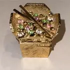 FULL UNUSED 2009 Estee Lauder PLEASURES "GLIMMERING TAKE OUT" Solid Perfume Comp