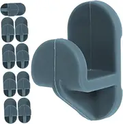 Zerodeko 10Pcs Refrigerator Support Clips Plastic Freezer Shelf Hooks Easy to Install Storage Tool for Fridge Organization and Kitchen Use