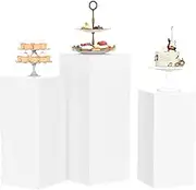 Square Pedestal Column, Stable Dessert Table, Mannequins Display Platform Base, Display Plinth Pillars for Wedding Art Decor(30x30x60cm)
