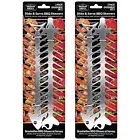 HG Flat Double Pronged Skewers Stainless Steel Reusable BBQ Skewers For Meet