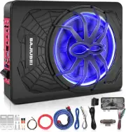10" 1200W Slim under Seat Powered Car Subwoofer Hideaway Subwoofer with Complete