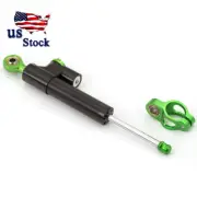 US CNC Motorcycle Steering Damper Stabilizer Linear Reversed Control Black&Green